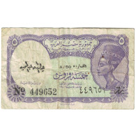 Billet, Égypte, 5 Piastres, Undated (1961), KM:180e, TB - Egypte