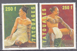 FRENCH POLYNESIA  SCOTT NO 1020-21  MNH  YEAR  2010 - Neufs