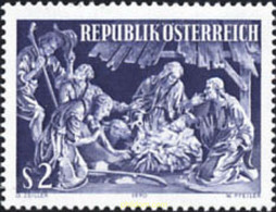 119890 MNH AUSTRIA 1970 NAVIDAD - Neufs