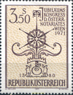119899 MNH AUSTRIA 1971 CONGRESO DEL CENTENARIO DEL NOTARIADO - Neufs