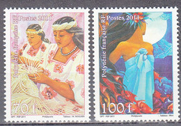 FRENCH POLYNESIA  SCOTT NO 1048-49   MNH  YEAR  2011 - Neufs