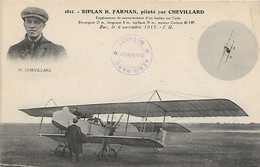 Aviation -Biplan H FARMAN Piloté Par CHEVILLARD - ....-1914: Precursors