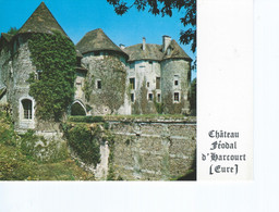 CPM - 27 - Chateau Féodal D'Harcourt - Le Donjon Et Son Fossé. - Tbe - Harcourt