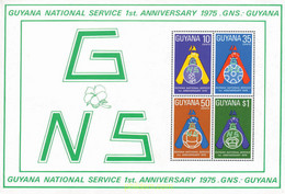 120402 MNH GUYANA 1975 PERSONAJES DE LEYENDA - Guyane (1966-...)