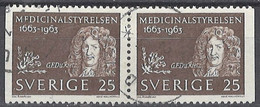 Sweden 1963. Mi.Nr. 508 Dl/Dr, Pair, Used O - Used Stamps