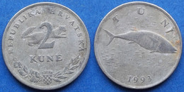 CROATIA - 2 Kune 1993 "Bluefin Tuna" KM# 10 Monetary Reform (1994) - Edelweiss Coins - Croatie