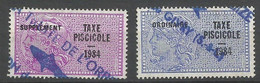 France Fiscaux Taxe Piscicole 1984  Et Supplément  Oblitérés Cachets Illustrés   B/TB  Voir Scans Soldé ! ! ! - Stamps