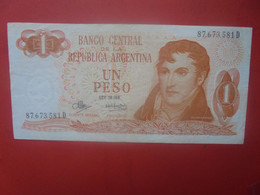 ARGENTINE 1 PESO ND 1974 Circuler (L.14) - Argentine