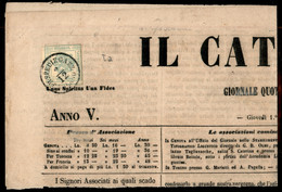 2 Kreuzer (1 Segnatasse - Primo Sottotipo) Appena Toccato In Alto A Destra - Testatina Di Giornale Da Milano Del 2.12.18 - Autres & Non Classés