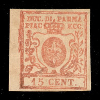 1859 - 15 Cent (9ab - Stampa Oleosa) Bordo Foglio - Gomma Originale - Diena - Autres & Non Classés