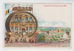 Bruxelles Laeken  Exposition Universelle Bruxelles 1897  Tonneau Gigantesque Construit De La Maison Krämer - Wereldtentoonstellingen