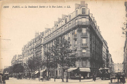 CPA 75 PARIS 18e PARIS LE BOULEVARD BARBES ET LA RUE LABAT - Distrito: 18