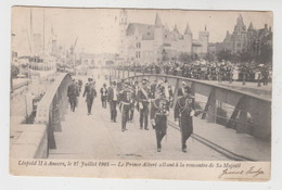 Antwerpen  Léopold II à Anvers Le 27 Juillet 1905  Le Prince Albert Allant à La Rencontre De Sa Majesté - Antwerpen