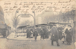 CPA 75 PARIS 20e LE METROPOLITAIN LA STATION DES COURONNES - District 20