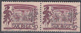Sweden 1966. Mi.Nr. 557 Dl/Dr, Pair, Used O - Used Stamps