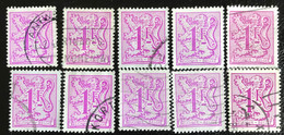 België - Belgique - C12/28 - (°)used - 1977 - Michel 1902 - Cijfer Op Heraldieke Leeuw Met Wimpel - 10x - 1977-1985 Cijfer Op De Leeuw