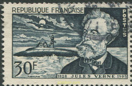 679475 USED FRANCIA 1955 50 ANIVERSARIO DE LA MUERTE DE JULIO VERNE - Ecrivains