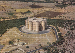 CARTOLINA  CASTEL DEL MONTE,BARLETTA,PUGLIA,VEDUTA AEREA,STORIA,MEMORIA,CULTURA,RELIGIONE,BELLA ITALIA,NON VIAGGIATA - Barletta