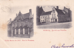 Dixmude Diksmuide Vieille Maison De 1621 Rue De Woumen Marché Aux Poissons - Diksmuide