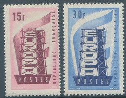 France:EUROPA Cept Stamps 1956, MNH - 1956