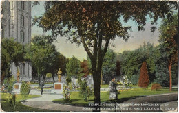 Etats Unis -   Salt Like City  -  Temple  Grounds  Showing   Monuments Of  Joseph  And   Hyrum  Smith - Salt Lake City