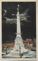 Etats Unis -  Indianapolis  -   Soldiers  And  Sailors  Monument  At Night - Indianapolis