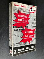 Collection INTER POLICE (Double) N° 56_57   HOMICIDE PAR MARIAGE & MEURTRE EN HAUTE COUTURE 1961 - Presses Internationales