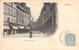 CPA France - Nièvre - Nevers - Rue Du Commerce - B. F. Paris - Oblitérée 1909 - Dos Non Divisé - Nevers