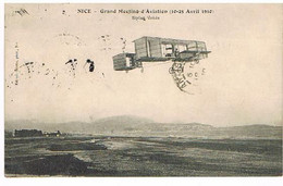 06 NICE GRAND MEETING D'AVIATION (10-25 AVRIL 1910) BIPLAN VOISIN  TBE 268 - Transport Aérien - Aéroport