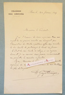 ● L.A.S 1895 Edmond GUYOT DESSAIGNE Député Né à Brioude Fut Ministre De La Justice - Maitres Répétiteurs - Lettre - Politisch Und Militärisch