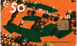 STATIONNEMENT PAYS-BAS NEDERLAND CARTE A PUCE PREPAID CHIP CARD NO PIAF 50 EUROS UNITES AMSTERDAM - Ohne Zuordnung