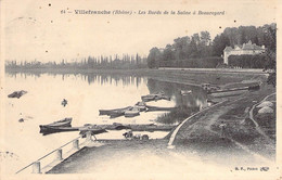 CPA France - Rhône - Villefranche - Les Bords De La Saône à Beauregard - B. F. Paris - Oblitérée Septembre 1906 - Villefranche-sur-Saone