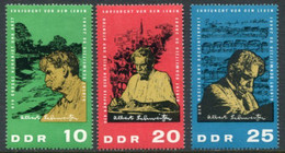 DDR / E. GERMANY 1965 Albert Schweitzer  MNH / **.  Michel  1084-86 - Ungebraucht