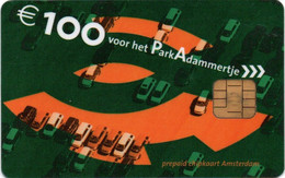 STATIONNEMENT PAYS-BAS NEDERLAND CARTE A PUCE PREPAID CHIP CARD NO PIAF 100 EUROS UNITES AMSTERDAM - Unclassified