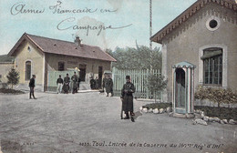 CPA MILITARIAT - TOUL - Entrée De La Caserne Du 160è Régiment D'infanterie - Colorisée Animée - Barracks
