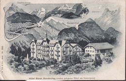 AK:  Hôtel Bären Kandersteg. Gelaufen 1913 - Alberghi & Ristoranti