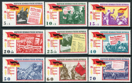 DDR / E. GERMANY 1965 Liberation Anniversary  MNH / **.  Michel 1102-10 - Unused Stamps