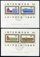 DDR / E. GERMANY 1965 800th Anniversary Of Leipzig Blocks Used.  Michel Blocks 23-24 - Oblitérés