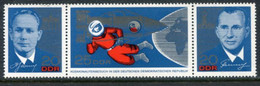 DDR / E. GERMANY 1965 Visit Of Soviet Astronauts Strip MNH / **.  Michel 1138-40 - Ungebraucht