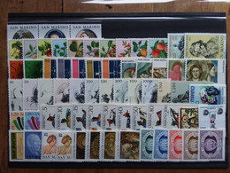 SAN MARINO Anni '70/'80 - Lotticino Serie Complete - Nuovi ** (sottofacciale) + Spese Postali - Unused Stamps