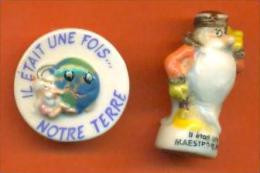 Lot De 2 Feves Porcelaine - Il Etait Une Fois Notre Terre - Dessins Animés