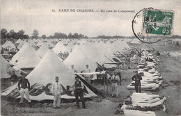 CPA Militariat - Camp De Chalons - Un Coin De Campement - Casernas