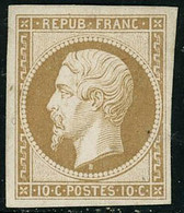 ** N°9e 10c Bistre, Réimp - TB - 1852 Louis-Napoleon