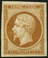 ** N°13B 10c Brun Clair, Type II Pièce De Luxe - TB - 1853-1860 Napoléon III