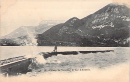 CPA France - Haute Savoie - Coup De Vent Sur Le Lac D'Annecy - Dos Non Divisée - Animée - Montagne - Annecy