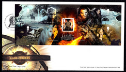 Great Britain 2018 Game Of Thrones First Day Covers FDC - 2011-2020 Em. Décimales