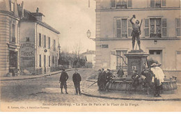 SAINT LEU - TAVERNY - La Rue De Paris Et La Place De La Forge - Très Bon état - Saint Leu La Foret