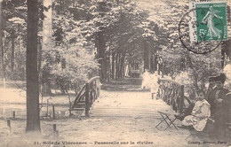 CPA France - Paris - Bois De Vincennes - Passerelle Sur La Rivière - Gondry Editeur - Oblitérée 1912 - Animée - Autres Monuments, édifices