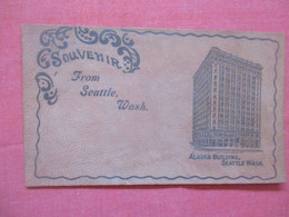 Leather Card.  Alaska Building.    Seattle  Washington > Seattle  Ref 5841 - Seattle