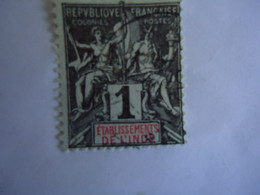 INDIA  FRANCE  COLONIES  USED   STAMPS 1C - Otros & Sin Clasificación